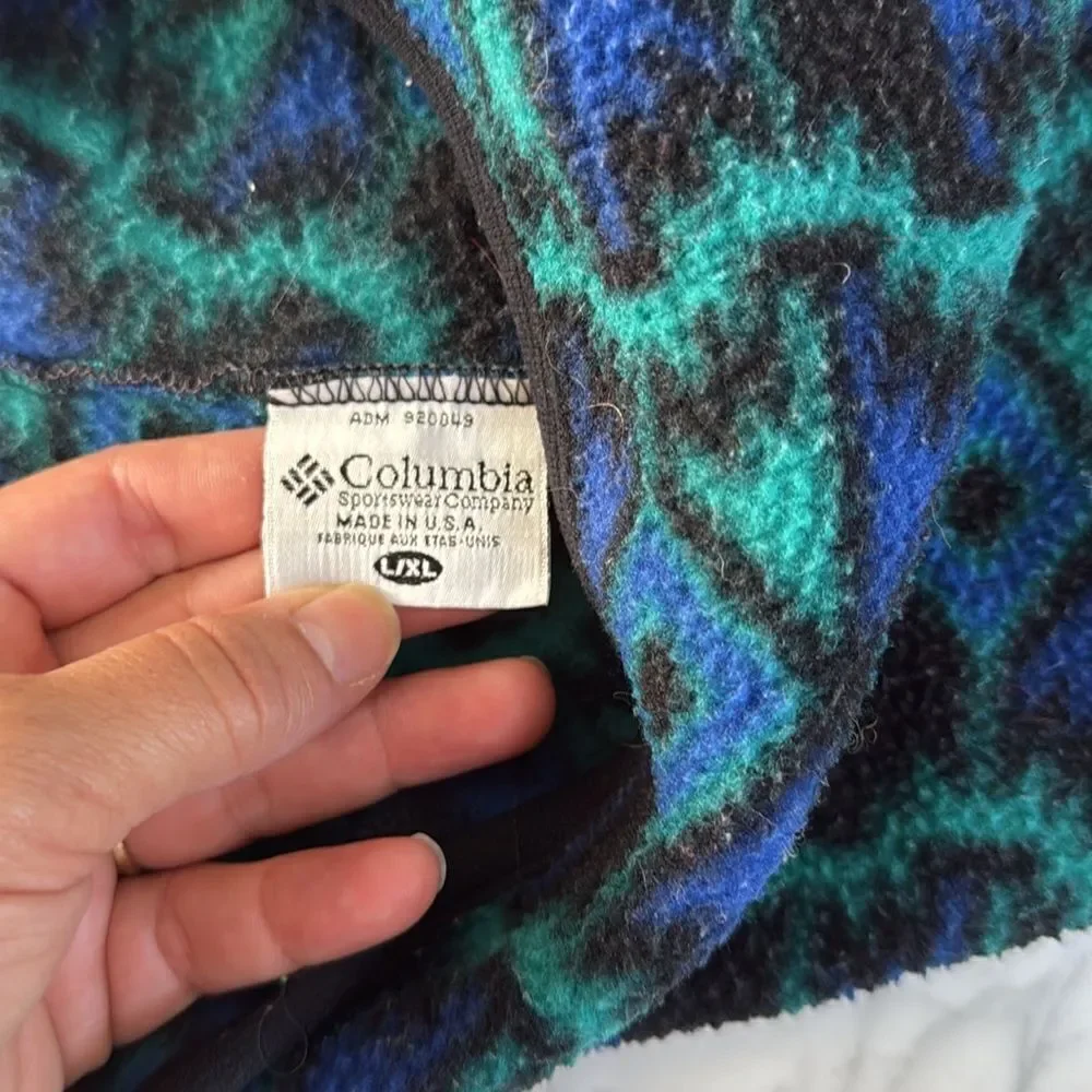 Vintage Youth Columbia Fleece 90’s Style Beanie Hat Sz L/XL